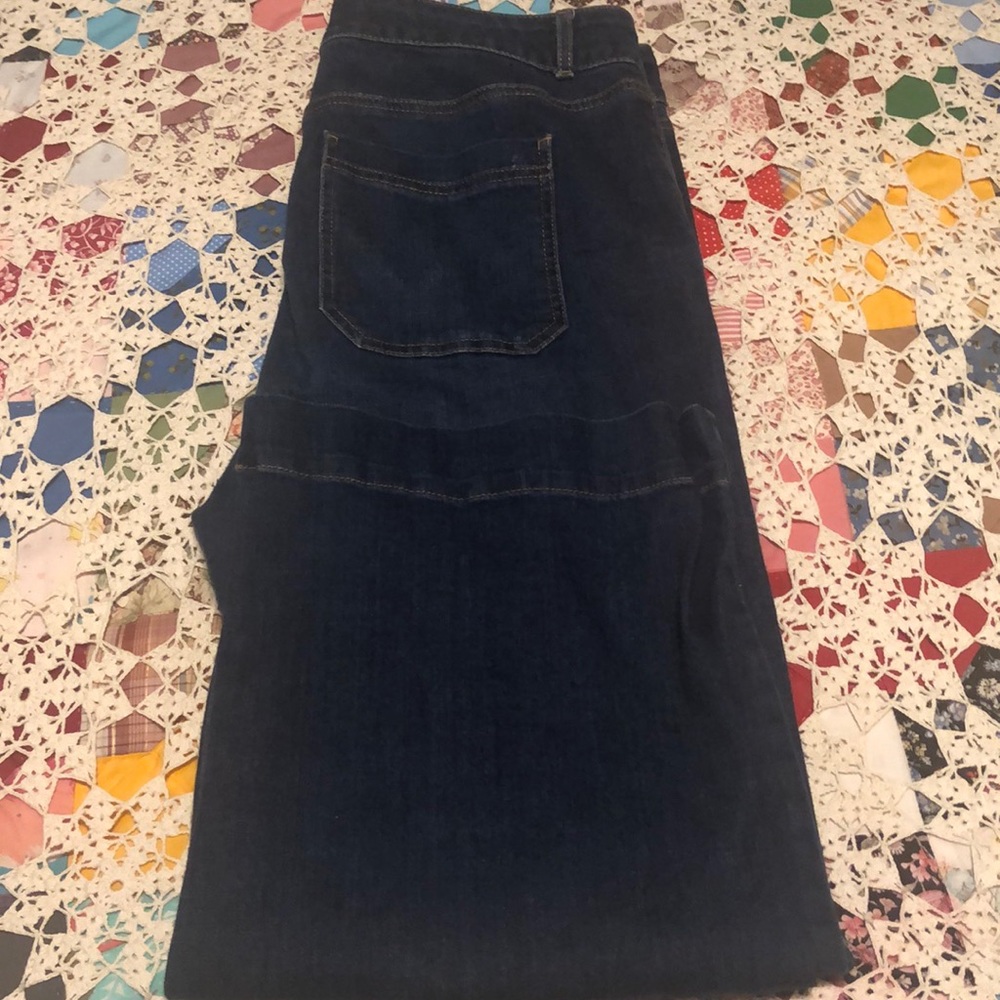 Talbots High waist wide crop pants